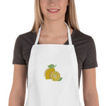 Apron *Living Life With Zest* Lemons Custom Embroidered Design