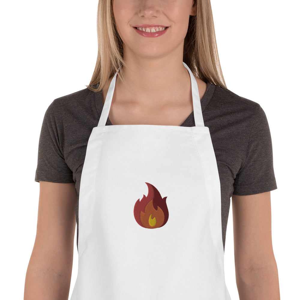 Apron *Flame* Custom Embroidered Design