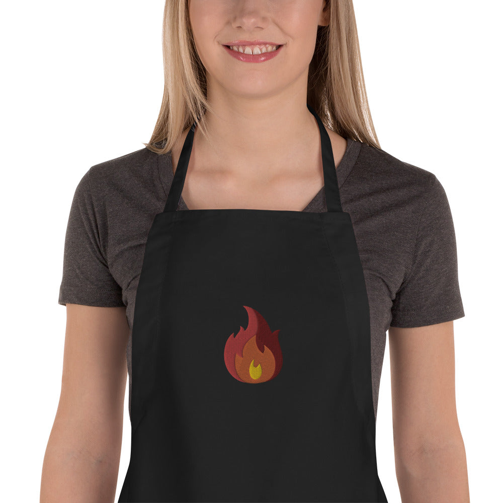 Apron *Flame* Custom Embroidered Design