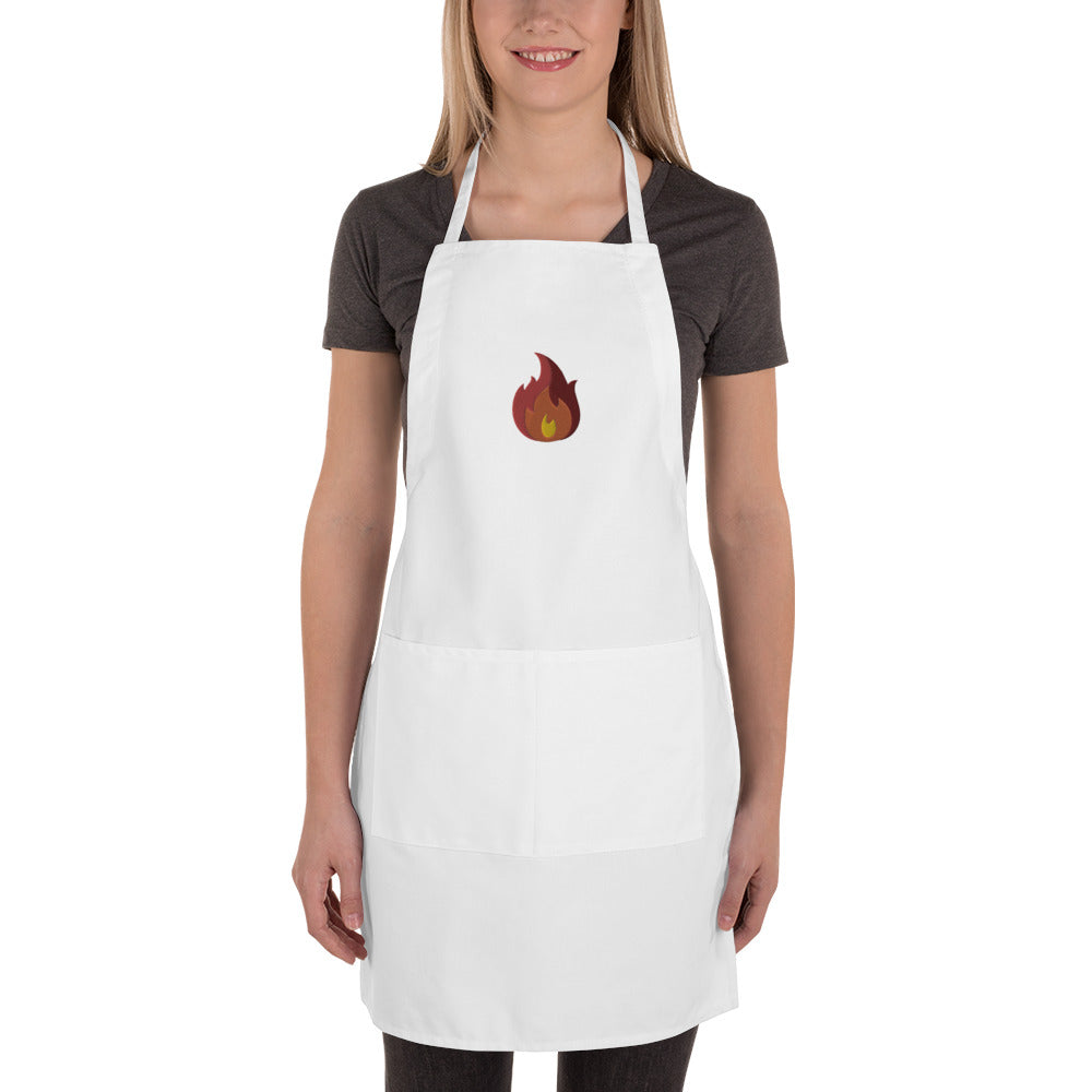 Apron *Flame* Custom Embroidered Design