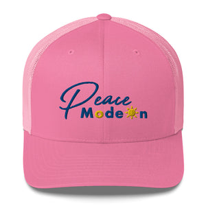 Embroidered Unisex Trucker Cap *Peace Mode On* Inspiration Design