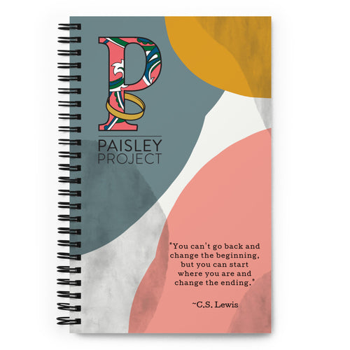 *Paisley Project Branded Collection* Abstract Design Spiral Journal