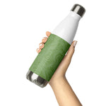 *Green Swirl* Design Stainless Steel Water Bottle