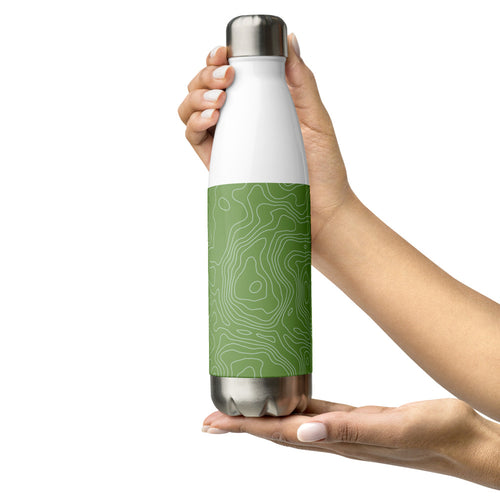 *Green Swirl* Design Stainless Steel Water Bottle