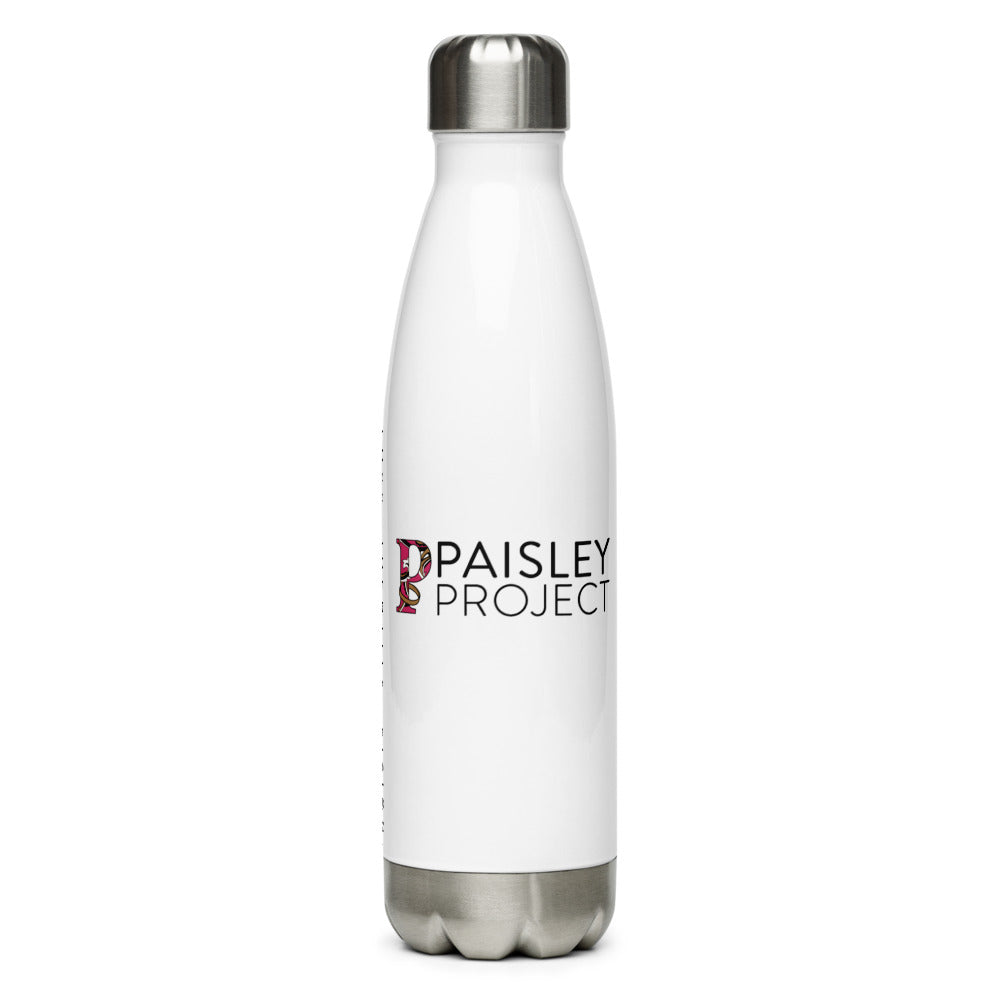 *Paisley Project Branded Collection* Stainless Steel Water Bottle