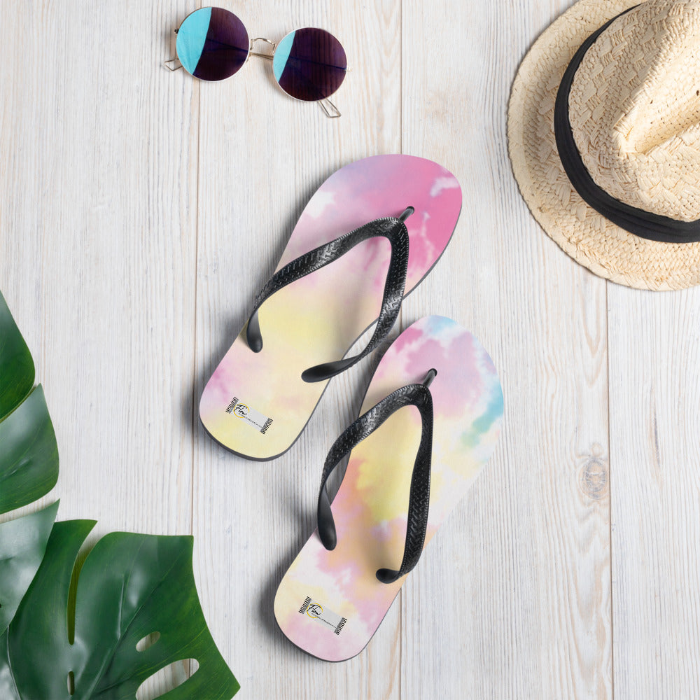 *Tie-Dyed* Design Flip-Flops