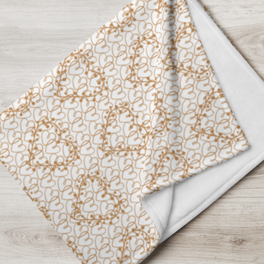 *Heart of Gold* Throw Blanket
