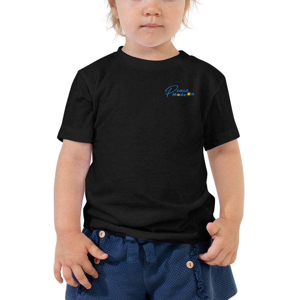 Toddler Short Sleeve Tee *Peace Mode On* Design