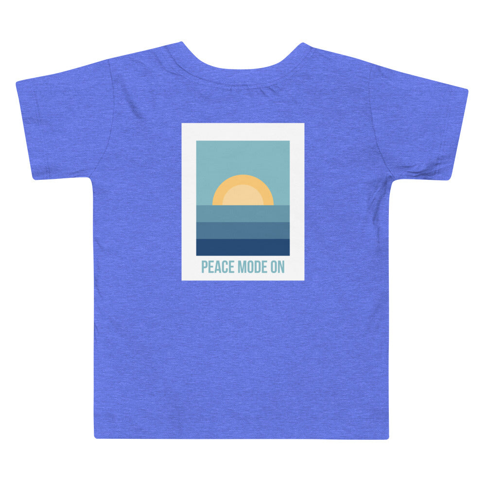 Toddler Short Sleeve Tee *Peace Mode On* Design
