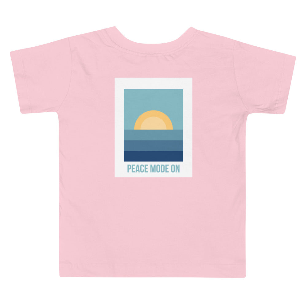 Toddler Short Sleeve Tee *Peace Mode On* Design