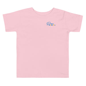 Toddler Short Sleeve Tee *Peace Mode On* Design