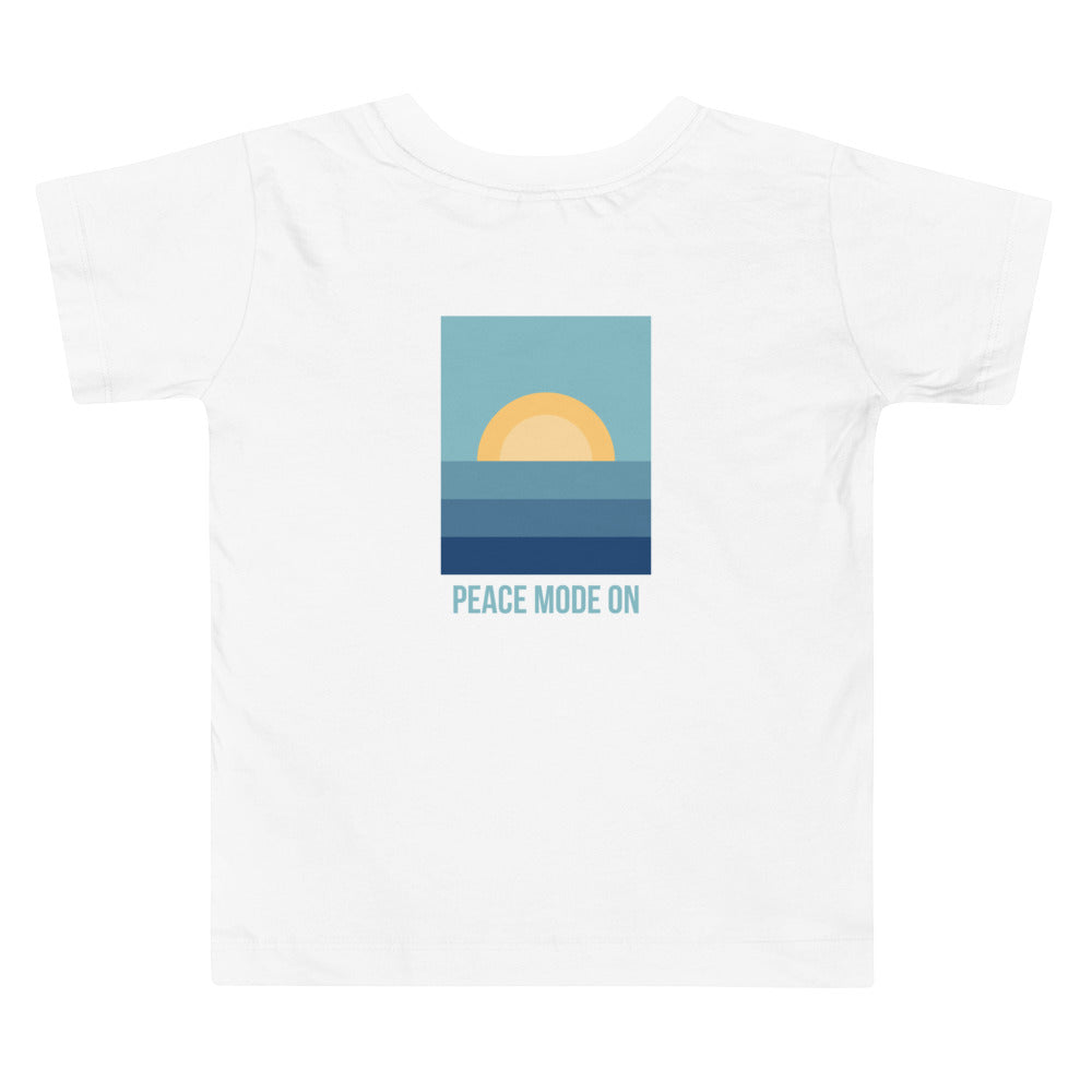 Toddler Short Sleeve Tee *Peace Mode On* Design