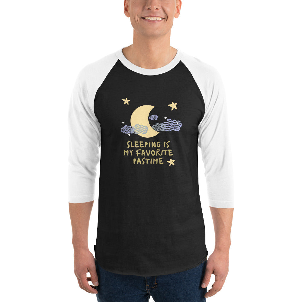 *Sleeping* Loungewear Unisex 3/4 Sleeve Raglan Shirt