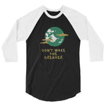 *Don't Wake The Dreamer* Loungewear Unisex 3/4 Sleeve Raglan Shirt