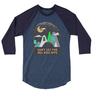 *Mountains* Loungewear Unisex 3/4 Sleeve Raglan Shirt