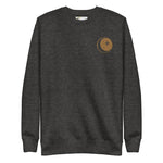 *Moon Glow* Embroidered Fleece Pullover Sweatshirt, Unisex Sizes S-3XL