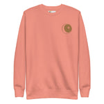 *Moon Glow* Embroidered Fleece Pullover Sweatshirt, Unisex Sizes S-3XL
