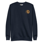 *Moon Glow* Embroidered Fleece Pullover Sweatshirt, Unisex Sizes S-3XL