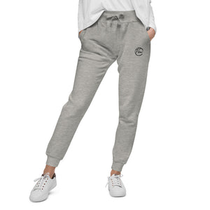 *Joggers* Loungewear, Embroidered Flow Logo Unisex Fleece Sweatpants