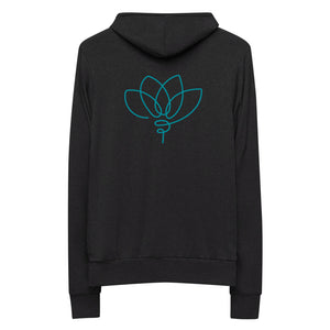 *Just Breathe* Unisex zip hoodie