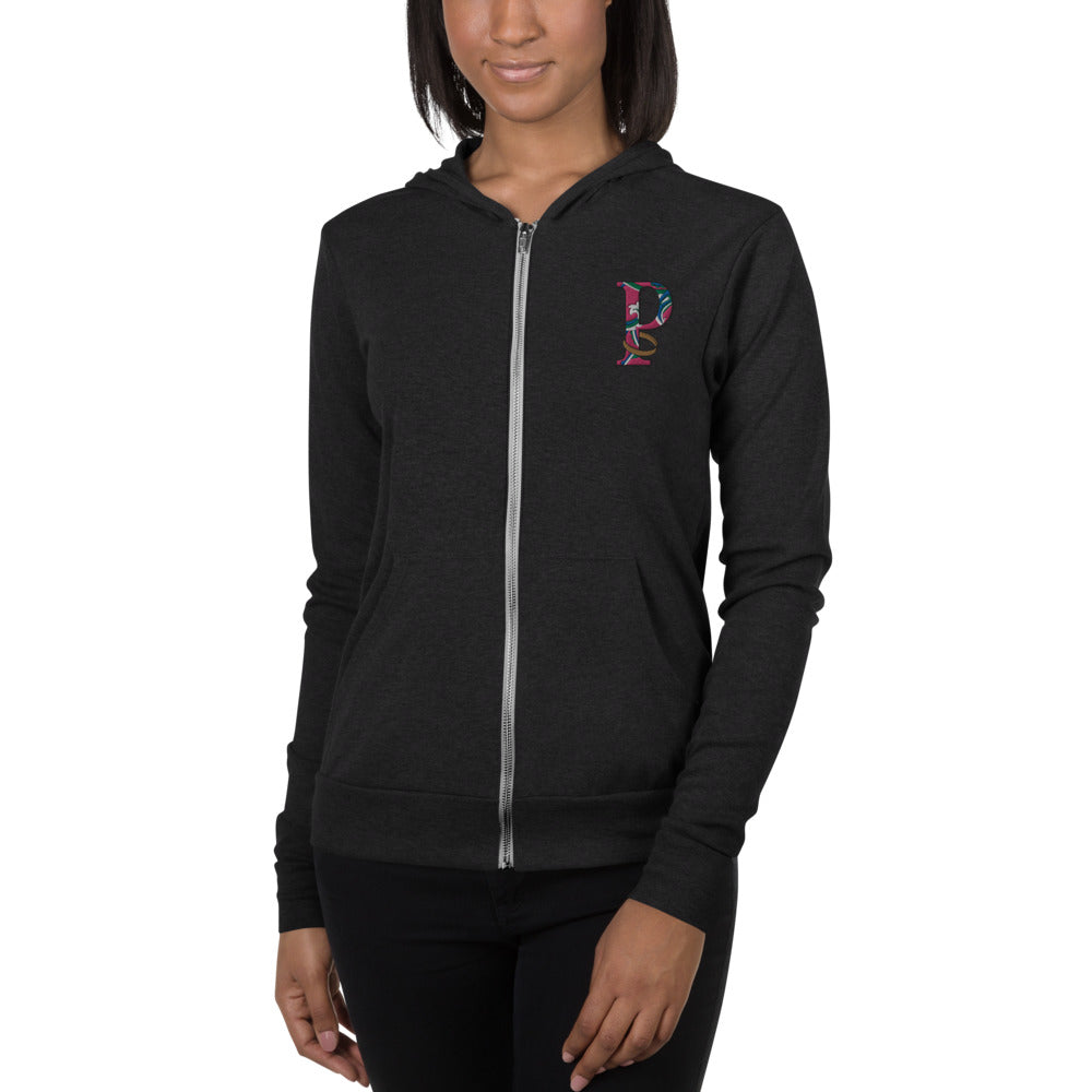 *Paisley Project Branded Collection* Embroidered Zip Hoodie Unisex Sizes XS-2XL