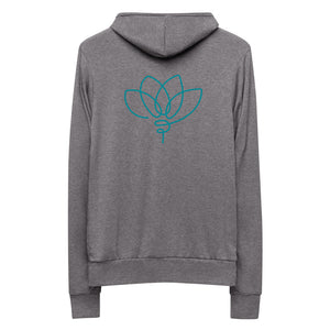 *Just Breathe* Unisex zip hoodie