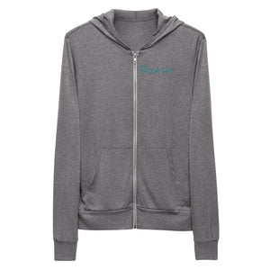 *Just Breathe* Unisex zip hoodie