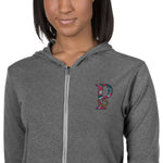 *Paisley Project Branded Collection* Embroidered Zip Hoodie Unisex Sizes XS-2XL