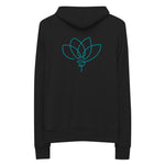 *Just Breathe* Unisex zip hoodie