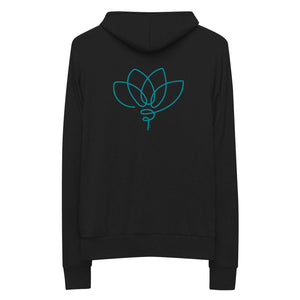 *Just Breathe* Unisex zip hoodie