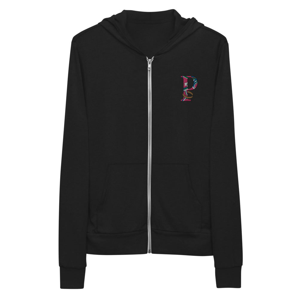 *Paisley Project Branded Collection* Embroidered Zip Hoodie Unisex Sizes XS-2XL