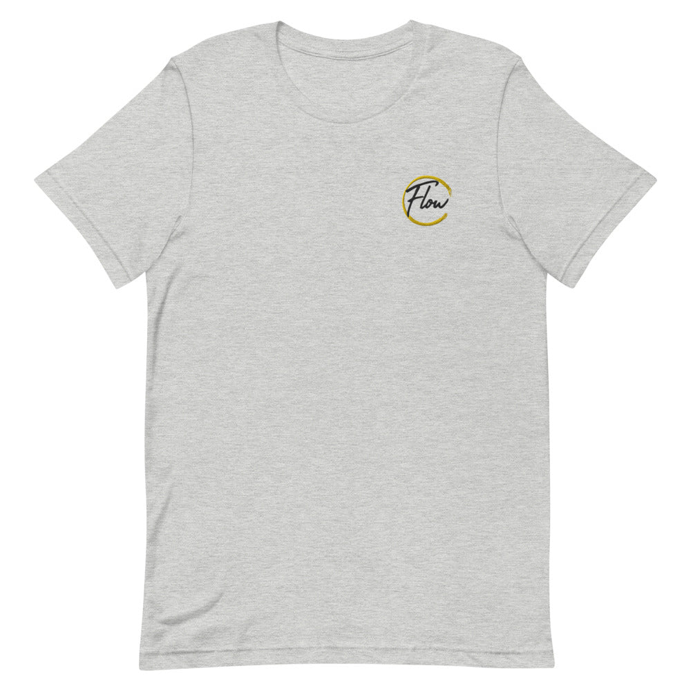 *FLOW Logo* Embroidered Short-Sleeve Unisex T-Shirt