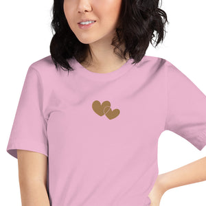 *Heart of Gold* Embroidered Short-Sleeve Unisex T-Shirt