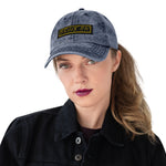 Hat, Adult Size Vintage Cotton Twill Cap *Brave On* Embroidered Design