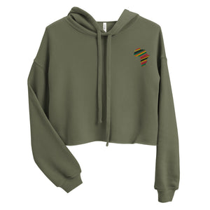 SCOPE International Embroidered Ladies' Crop Hoodie