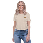 *Heart of Gold* Embroidered Crop Short-Sleeve Tee