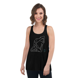 Yoga Pose Women's Flowy Racerback Tank Sizes XS-2XL