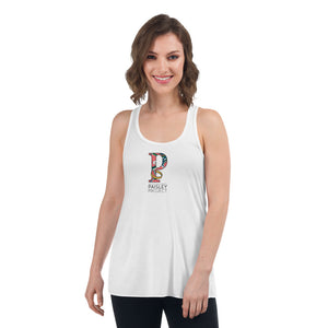 *Paisley Project Branded Collection* Flowy Racerback Tank Ladies Sizes XS-2XL