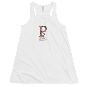 *Paisley Project Branded Collection* Flowy Racerback Tank Ladies Sizes XS-2XL