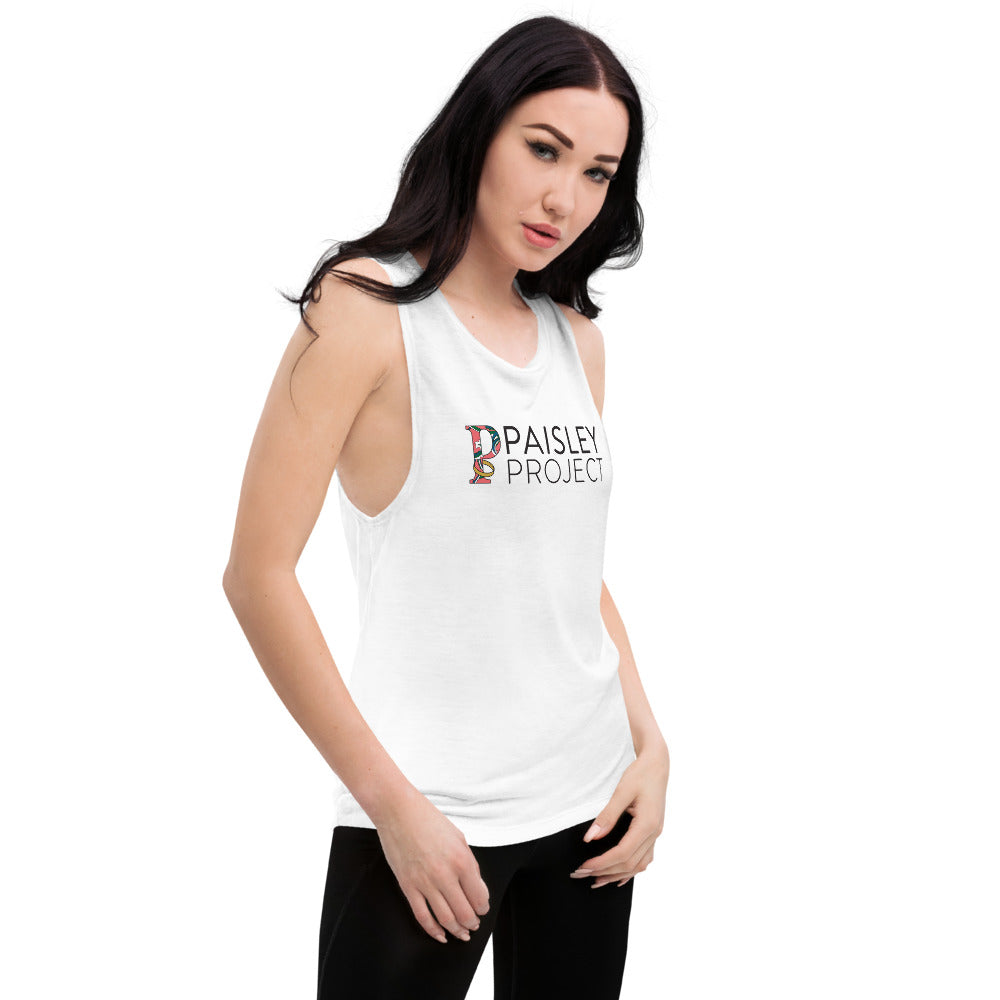 *Paisley Project Branded Collection* Mona Lisa Muscle Tank Ladies Sizes S-2XL