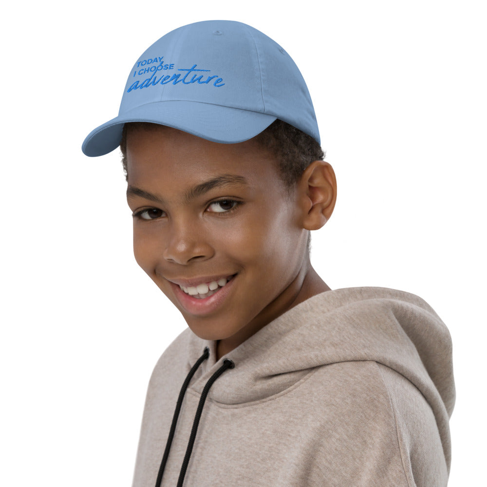 *Today I Choose Adventure* Embroidered Youth Cap