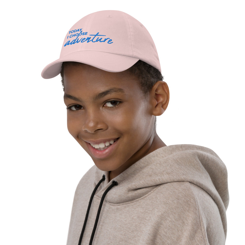 *Today I Choose Adventure* Embroidered Youth Cap