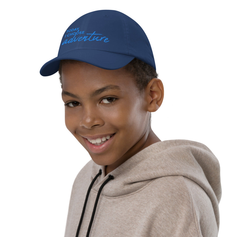 *Today I Choose Adventure* Embroidered Youth Cap