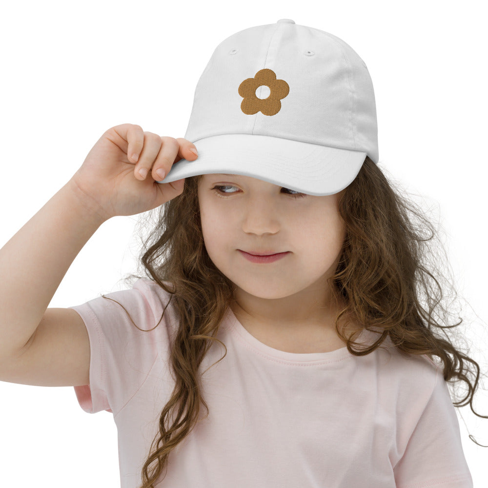 Hat, Youth Cap *Golden Flower* Embroidered Design