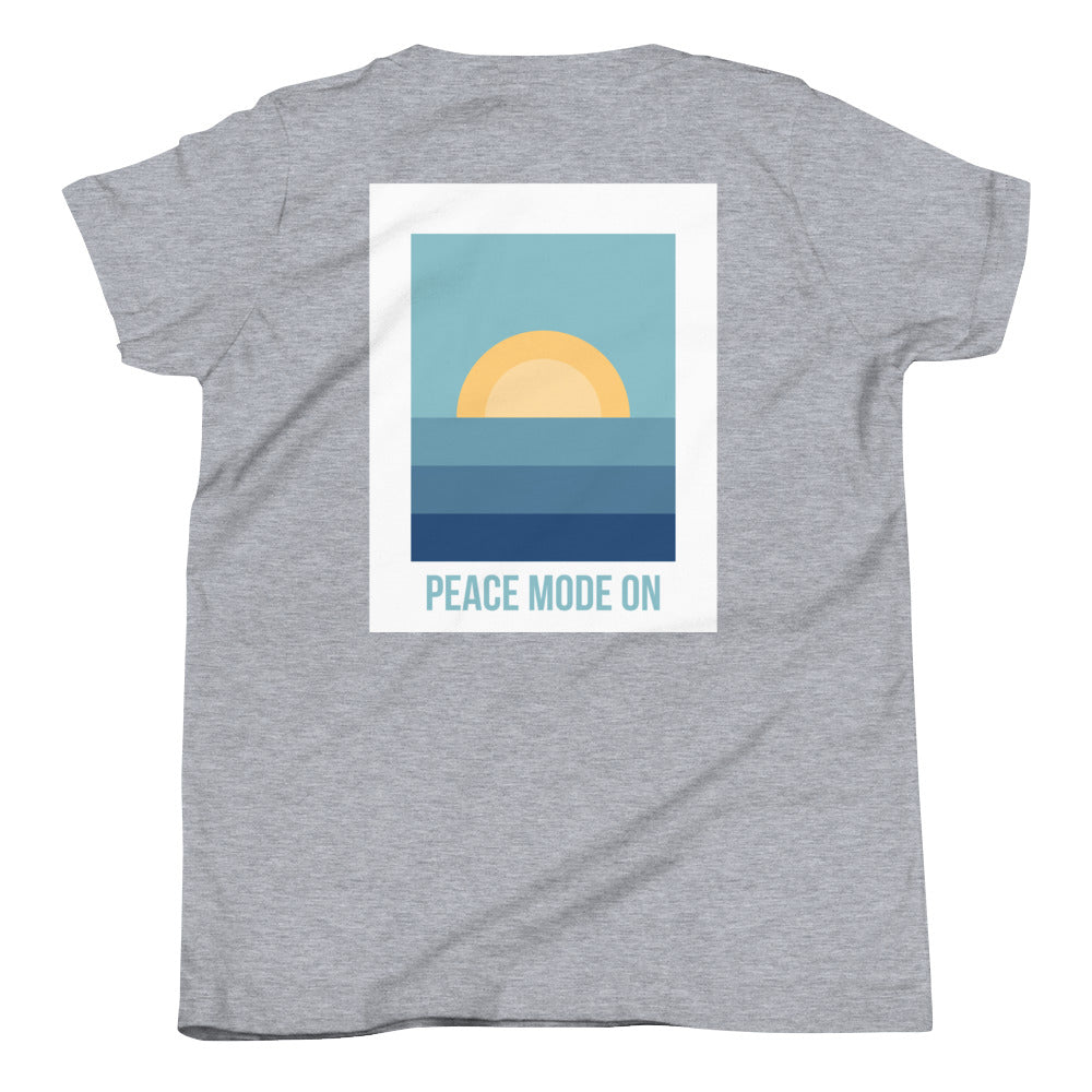 Youth Short Sleeve T-Shirt *Peace Mode On* Graphic Design
