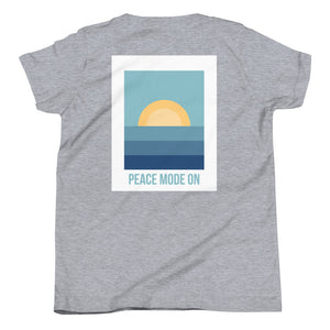 Youth Short Sleeve T-Shirt *Peace Mode On* Graphic Design