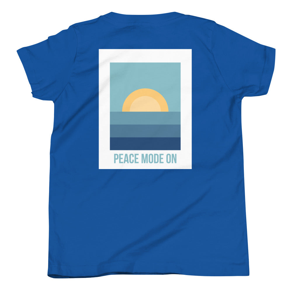 Youth Short Sleeve T-Shirt *Peace Mode On* Graphic Design