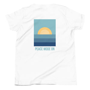 Youth Short Sleeve T-Shirt *Peace Mode On* Graphic Design
